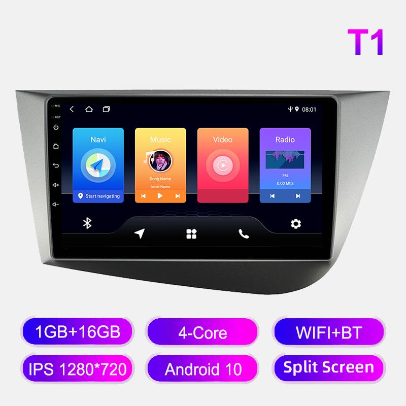 

2din автомобильное радио для Seat Leon 2 2005 - 2012 мультимедийный проигрыватель BT Carplay Android Auto GPS навигация стерео DSP головное устройство 8+128 ГБ