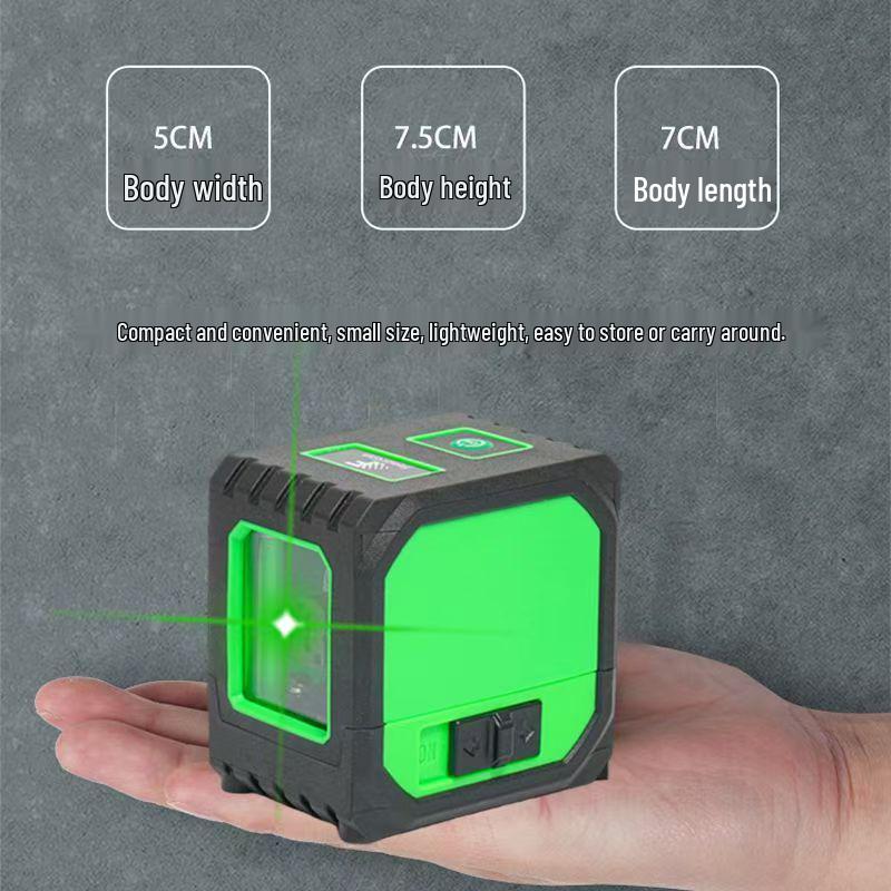 High Precision Outdoor 2-Line Cross Laser Level with Super Green Light and Automatic Leveling