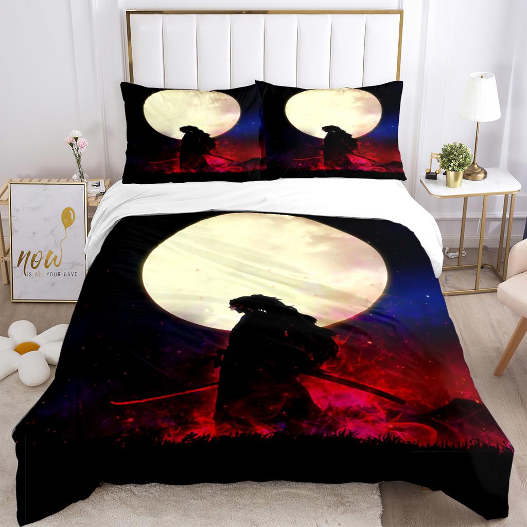 Anime Demon Slayer Potisk Ložní Soupravy 2/3 kusy Nezuko Ložní Prádlo Queen Double Single King Size Sada Povlaku na Přikrývku Děti Dospělí Dárek