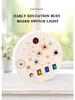Interactive LED Wooden Busy Board: Children's Early Education Toy with Switches & Sockets