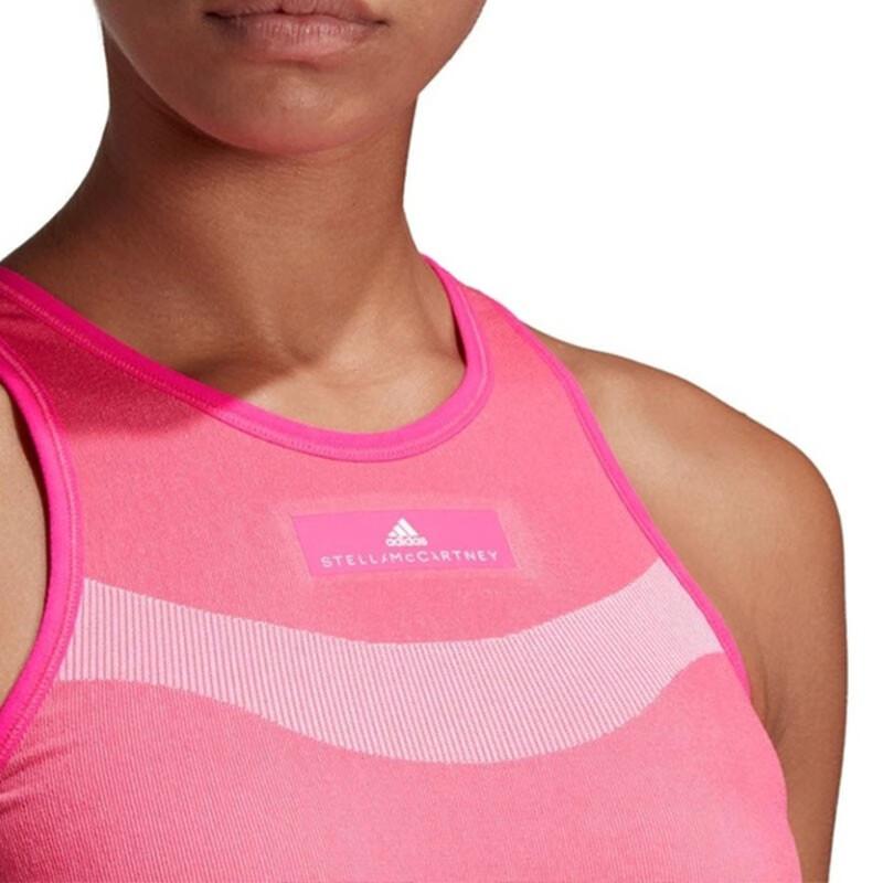 Adidas Color Block Printed Breathable Sports Tank Top Women Tops Pink DP0257