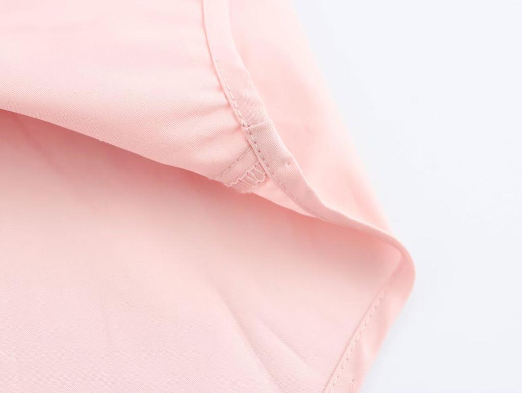2025 Spring Women's European & American Style Casual Loose Long-Sleeve Cotton Shirt with Turn-Down Collar