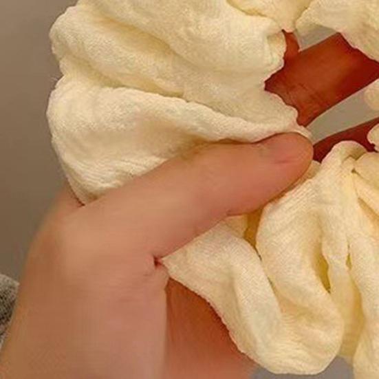 Elastico per Capelli Alta Elasticità Grande Dimensione Allargata Corda per Capelli Texture Pieghettata Colore Puro Porta Coda di Cavallo e Chignon Accessorio per Capelli