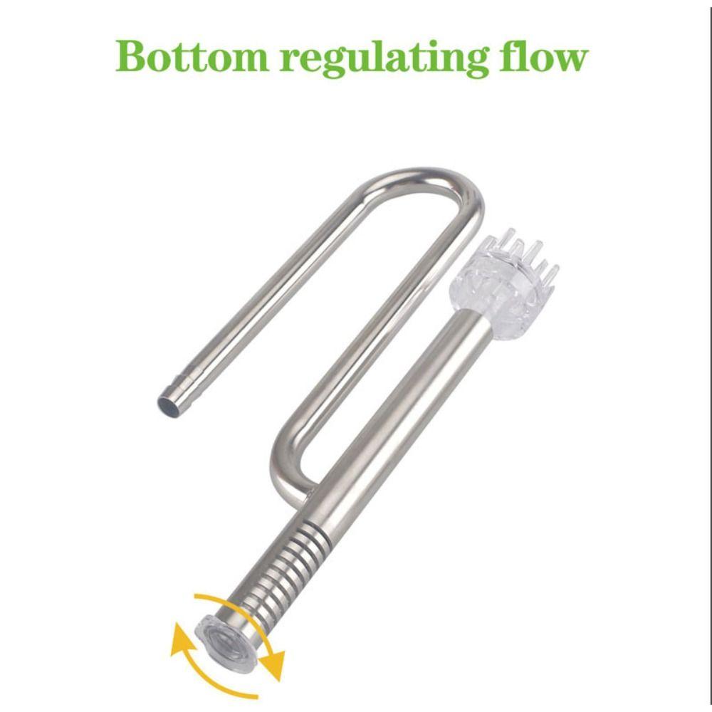 12/16mm Inflow Outflow  Pipe 360 Degree Rotation Stainless Steel Extension Tube  Aquarium