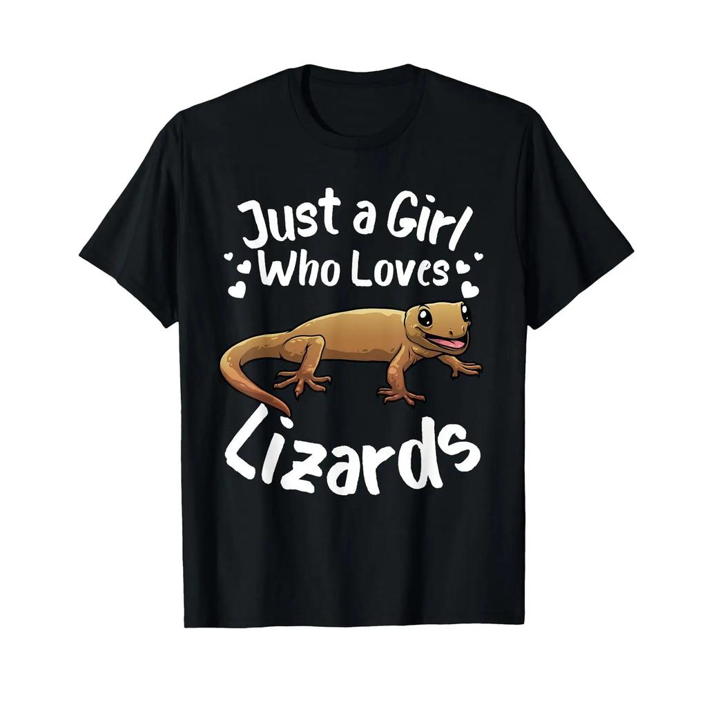 Funny Lizard Designs For Girls Kids Reptile Herpetologists T Shirt Vintage Breathable Comfortable Fashion