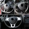 ABS Car Inner Steering Wheel Sequins Cover Trim for Volkswagen VW Golf 7 Mk6 Tiguan MK2 Polo T-Cross T-Roc Touran Jetta 2017-2019
