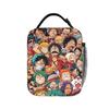 Colorful Chibi Straw Hat One Piece Lunch Bag Lunch Box For Men Fashion Designer Thermal Lunch Bags Portable Zipper Cooler Bag