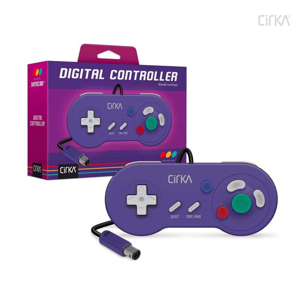 Hyperkin Digital Controller for Nintendo Purple Retro Gaming Accessory Compatible Cirka™ GameCube™ (GC) - Wii™