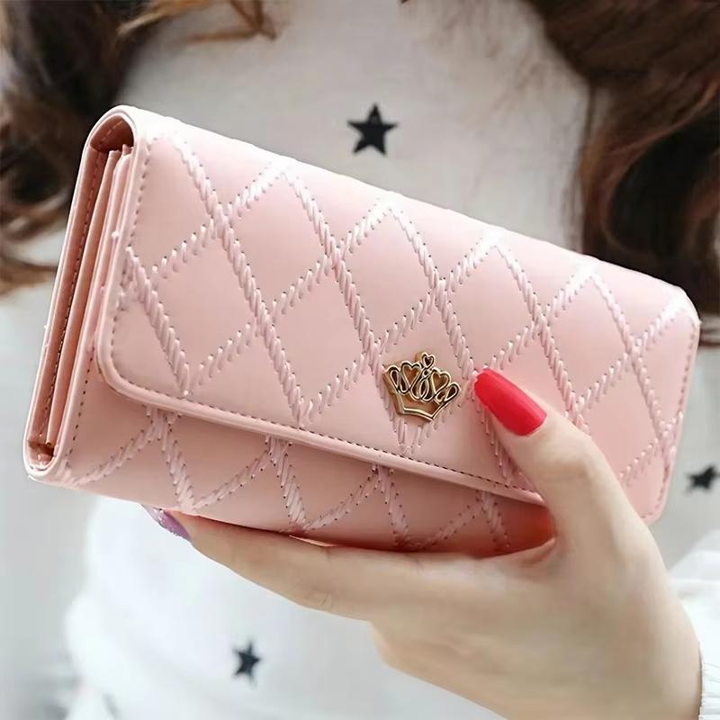 Women's Wallet for Faux Leather Long Coin Purse Multi-functional Casual Large Clutch Bag