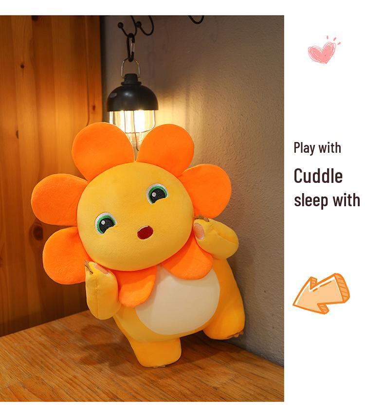 Sunflower Little Milk Dragon Plush Toy - Festival & Birthday Gift Doll Cushion