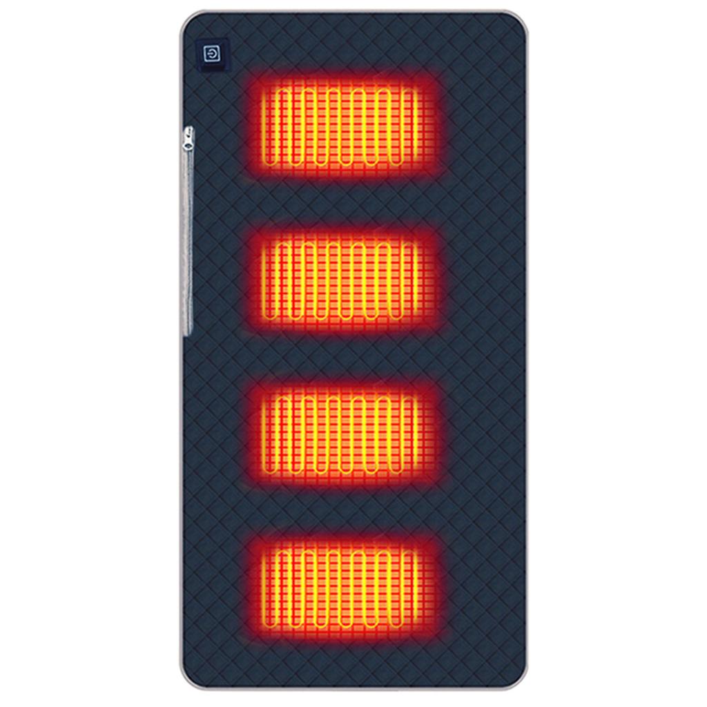3-stufige beheizbare Sitzkissen Linderung von Rücken- und Gelenkschmerzen Faltbares Design Intelligentes Temperatur-Heizkissen für Auto-Bürositze