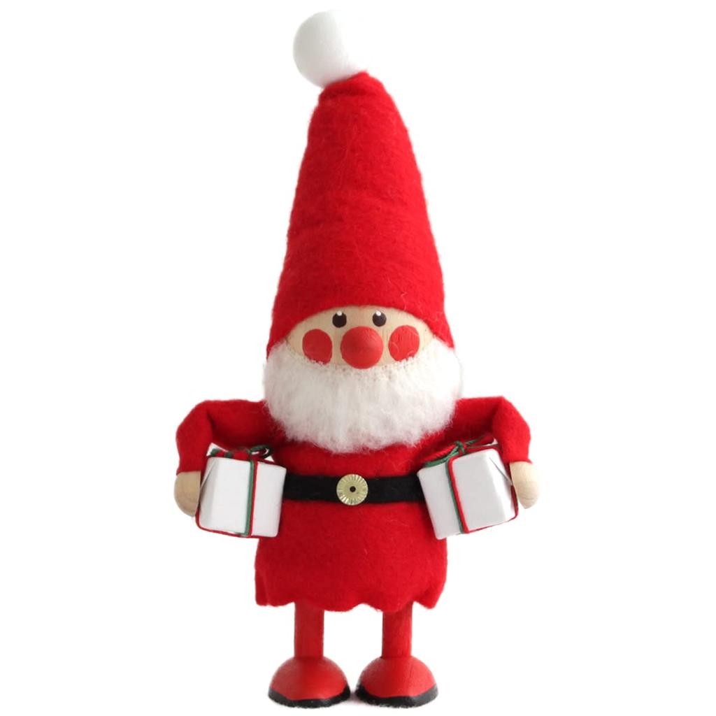 NORDIKA nisse Christmas Wooden Doll (Greedy Santa/Red/NRD120074)