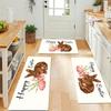 1Pcs Easter Bunny Print Waterproof Non-Slip Thick Cushioned Kitchen Mat Heavy Duty Comfort Standing Mat for Kitchen Bathroom