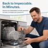 4PCS Dual Wheel Dishwasher Wheels Lower Rack ABS Dish Rack Wheels for W10195417 Kitchen Maintenance