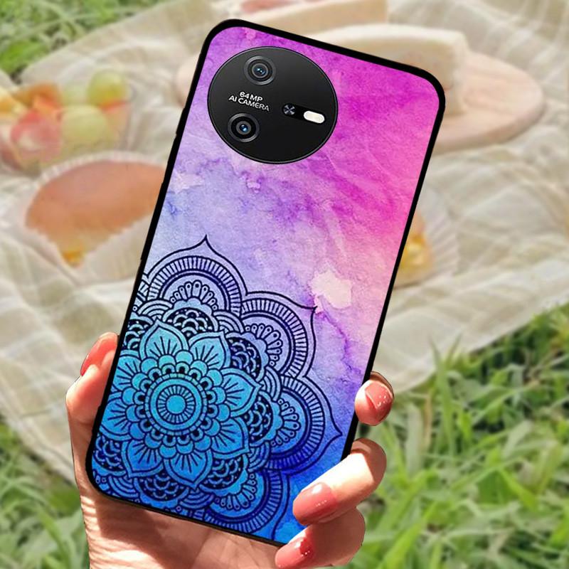

Для Oscal Tiger 12 Чохол Силіконовий М який Мармуровий Чорний Бампер Funda Coque для Blackview Oscal Tiger 12 Повністю Захисний Чохол Oscal Tiger 12