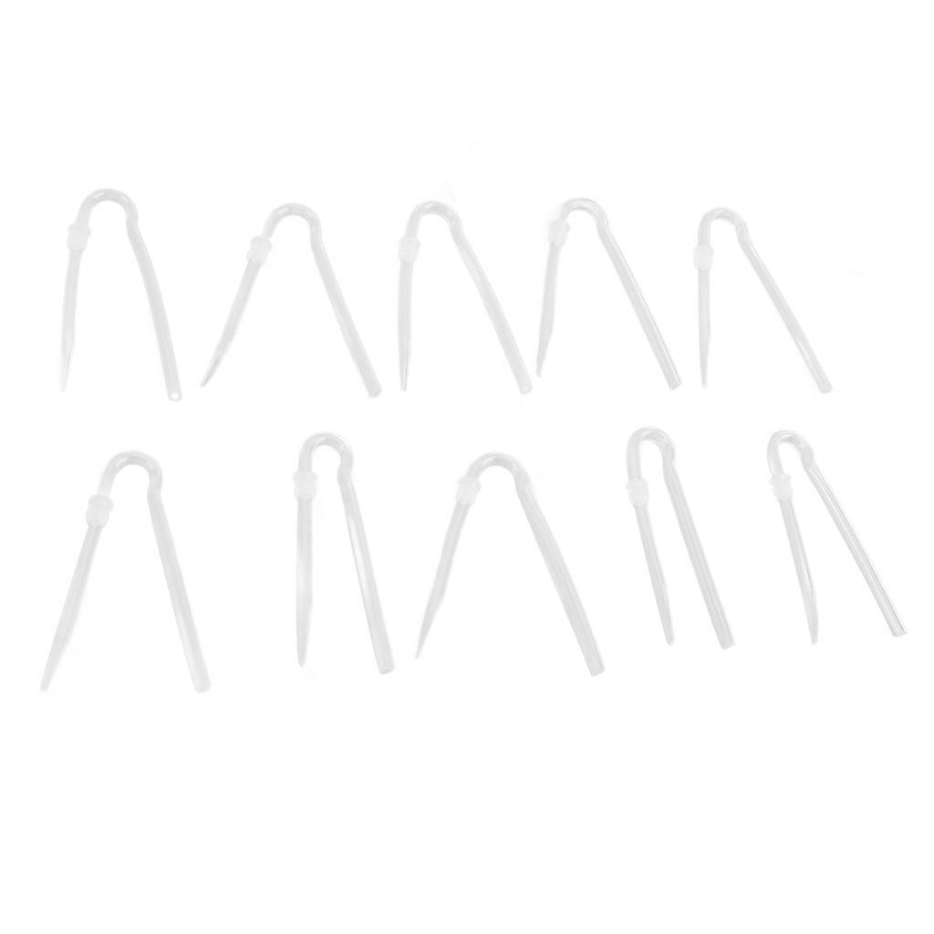 10pcs Sound Aid Tube R Type Prevent Earwax PVC Sound Amplifiers Earmold Tubing Set
