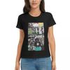 Women TShirt Music Band Gorillaz Summer Short Sleeve Tees Round Neck Cotton T Shirts Clothes Tops Streetwear