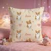Lovely Corgi Puppy Cushion Cover Premium Comfort Reversible Pillow Cove Two in One Design for Any Room  Car Interior