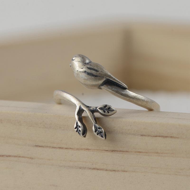 Buyee   Copper Ethnic Bird Adjustable Open Ring For Women Fashion Party Jewelry Circle Design Fine Gift