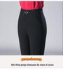 Women's Plus Size Micro-Flare Elastic Waist Trousers: Slimming, Casual Long Pants for Spring and Summer