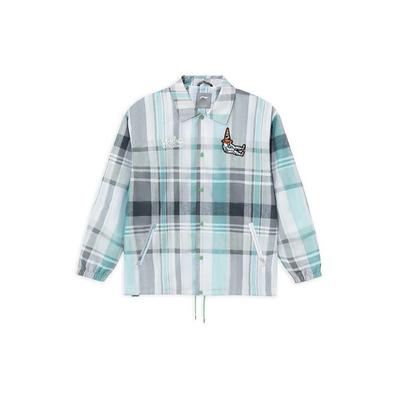 Retro Karomuster Lässige Jacke Herrenjacke Fichtengrün AFDS101-4