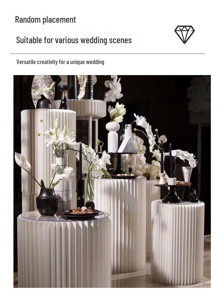 Folding Wedding Dessert Table & Column Ornaments for Displays