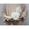 Graceful Cat (Made in Japan) Sitting White Cat Plush Toy, 22cm Long, I-6855