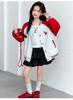 Girls' Trendy Brand Jacket for Autumn and Winter 2026 New Stylish Children's Raglan Baseball Jacket for Girls' Spring Thin Edition
