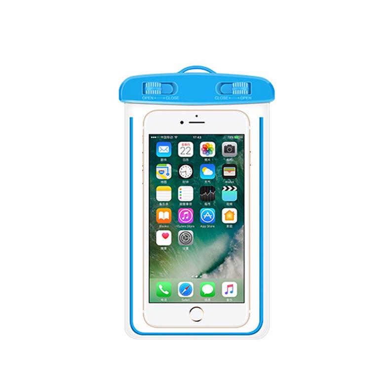PVC Transparent Luminous Waterproof Phone Bag for Swimming, Photos, Diving, with Customizable Logo