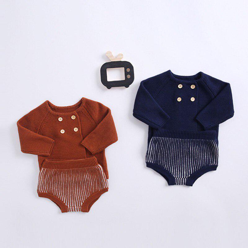 Buy Knitted Baby Clothes Autumn Winter Newborn Baby Boy Girl Clothes