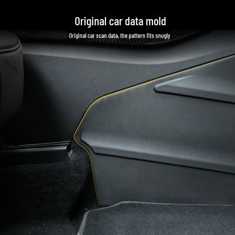 2024 Model Y Center Console Side Panel Anti-Kick Cover - Interior Protective Plate for Car Modification