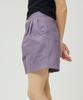 AWESOME STUDIO Women'S Collared Short Denim Pants Purple