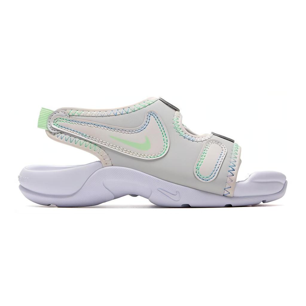 Nike Sunray Adjust 6 Non-Slip Shock Absorbing Breathable Sandals Kids Sandals Green Gray White FN4873-001