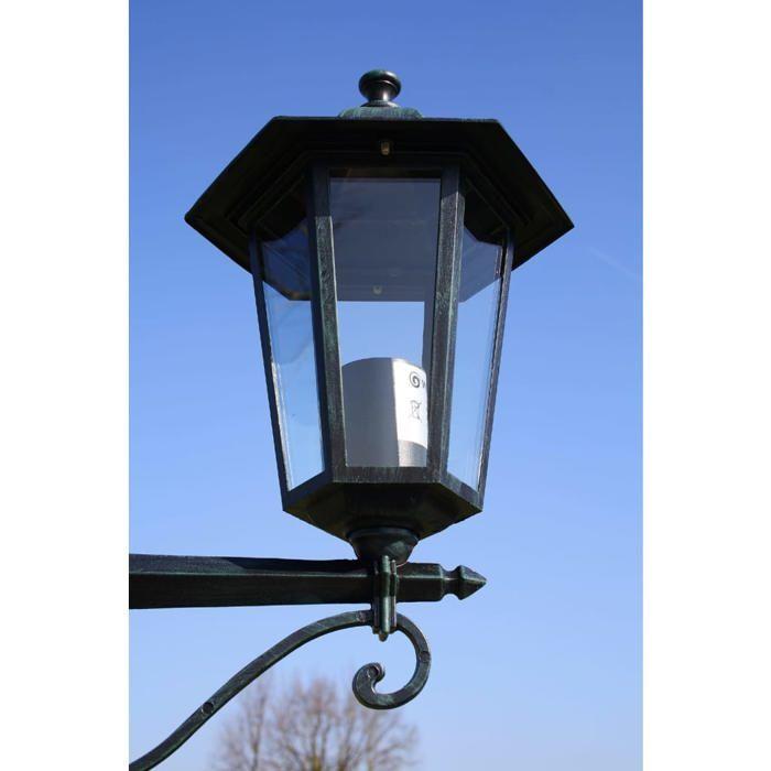 VidaXL Lampe Extérieure Double Hauteur 215 cm Lampadaire Lampe de Jardin 40247