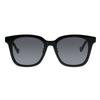 GUCCI Grey Lenses Black Frame Cool Sunglasses Oval Sunglasses Women's