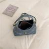 Women's Large-Capacity Color-Block Tote Bag with Cute Print