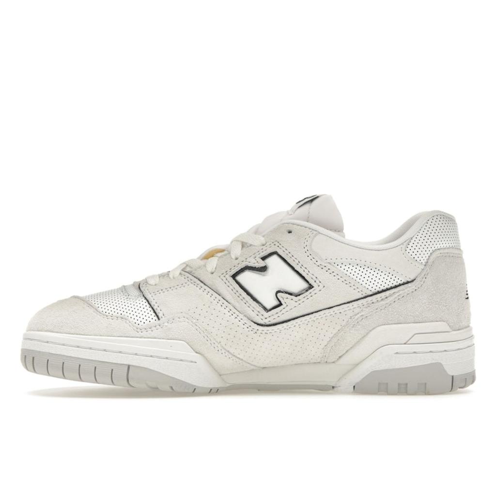 New Balance 550 Białe odblaskowe sneakersy unisex Czarne BB550PRB