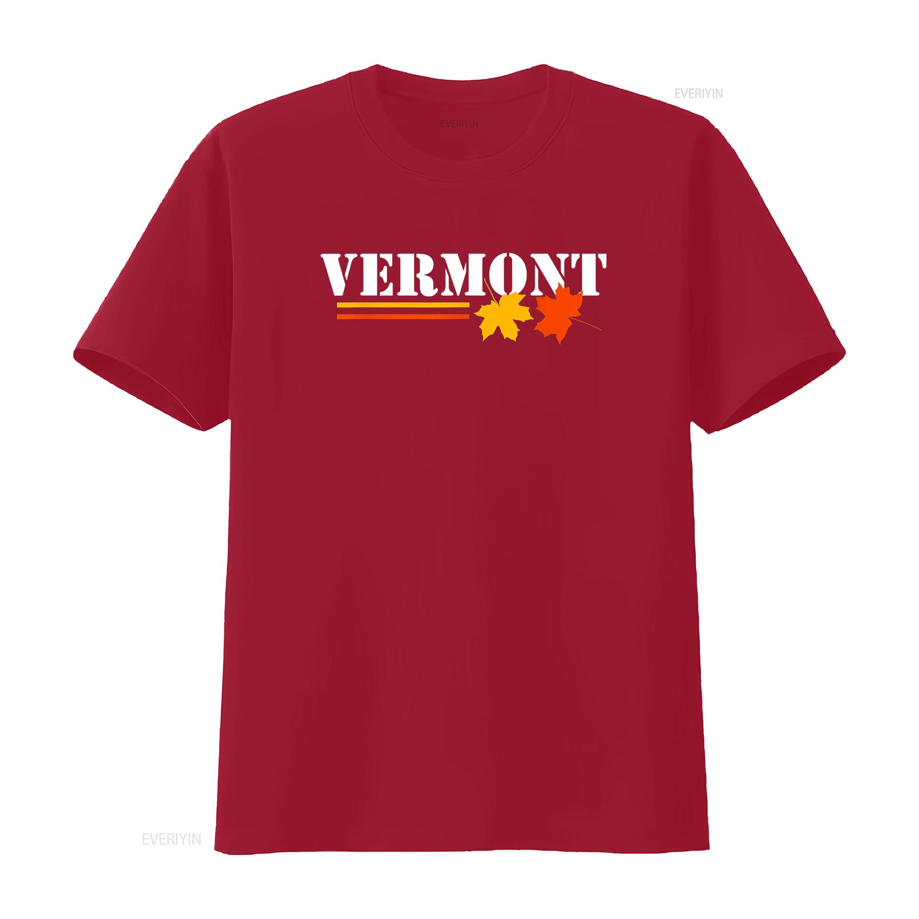 Vermont Autumn Fall Leaves Seasonal Foliage T Shirt vintage Washed streetwear graphic Comfortable Stretched Stylish S