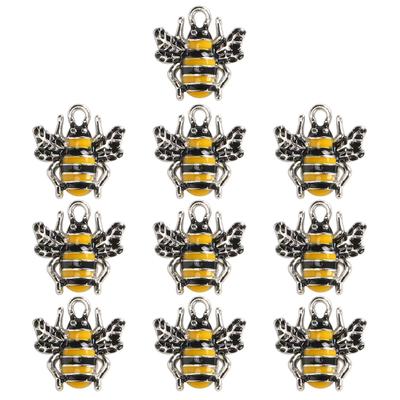 10 Stück DIY Anhänger Öltropfen Bienenform Legierungsanhänger Bastel Schmuckherstellung Ornamente