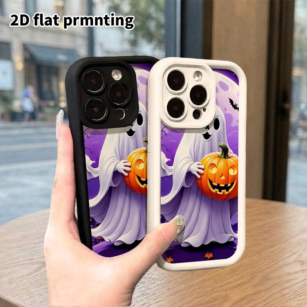 Phone case: 2D flat, suitable for iPhone 18 17 16 15 14 13 Pro protective case, cartoon Halloween, Christmas Halloween, perfect holiday gift