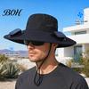 Cycling Cooling Hat Solar Fan Hat, UPF 50+ Wide Brim Sun with 2 Cap Fans, & USB Rechargeable, 3 Speeds for Fishing/Camping/Hiking/Gardening