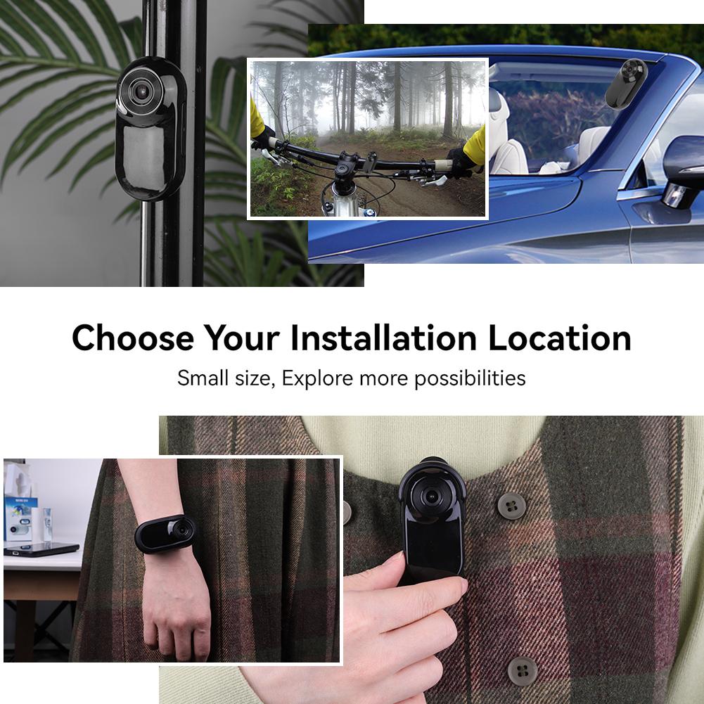 HD 1080P Wireless Collar Camera No WiFi Needed Dog Cat Pet Camera Collar Nanny Camera Video Records for Cats Dogs Birthday Gift