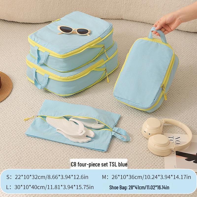Multi-functional Waterproof Storage Bag Set for Clothes & Shoes - Compression & Space-saving for Business Trips