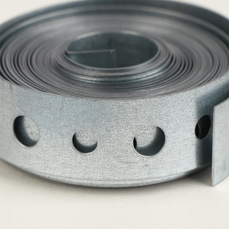1 Rolle verzinktes Stahlband Aufhängeband vorgelocht Mehrschlitz-Metallband für Rohrabstützungen Aufhängung und Blecharbeiten