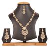 Touchstone Women's Indian Jewelry Set, Maang Tikka Wedding Guest Gold Necklace, Bollywood Jewelry Set, Pageant Elegant Prom Bride Accessory, Western