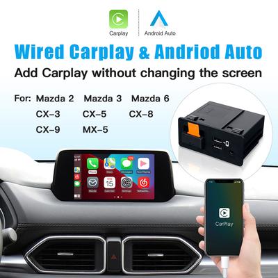 CARABC Für Nachrüstung Mazda 2 3 6 CX3 CX5 CX8 CX9 MX5 Demio Miata TK78669U0C Kit Carplay Android Auto Adapter USB-Hub OEM