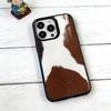 Καφέ Λευκή Αγελάδα Θήκη Κινητού Για iPhone17,16,15,14,13,12,11 Plus,Pro Μαγνητική με Magsafe Ασύρματη Φόρτιση