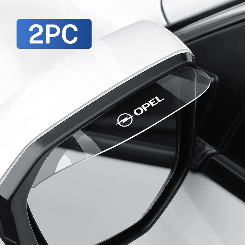 2PCS Car Rearview Mirror Rain Eyebrow Rain Shield For Opel Astra H G J Insignia Mokka Zafira Corsa Vectra B C D Car Accessories