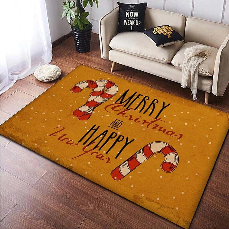 Christmas New Year Gift HD Printing Area Carpet, Living Room Sofa Decorative Carpet, Anti-skid Mat, Alfombras Direct Shipment