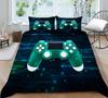 Player Bedding Microfiber Fabric Game Machine Printed Quilt Cover and Pillowcase Are Suitable for Home Decoration of Boys and Men's Game Lovers' Rooms